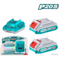 Аккумулятор с зарядным устройством Total TFBCPK1222 (20В/2 Ач + 20В)