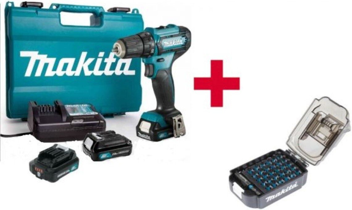 

Дрель-шуруповерт Makita DF333DWAEA1 (с 2-мя АКБ, кейс)