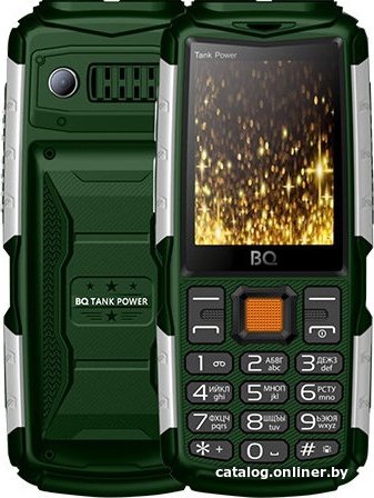 Кнопочный телефон BQ BQ-2430 Tank Power (зеленый)