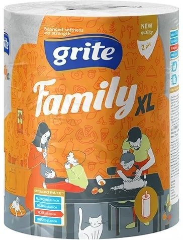 

Бумажные полотенца Grite Family XL Mix (1 рулон)