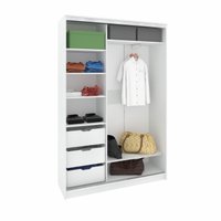 Шкаф-купе Кортекс-мебель Сенатор ШК10-45 Классика зеркало (белый)