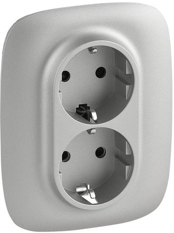 Розетка Legrand Valena Allure 753926 (алюминий)