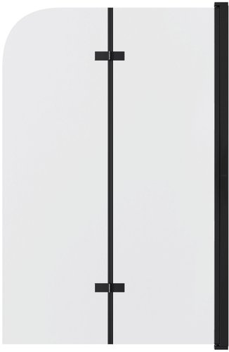 Стеклянная шторка для ванны Grossman GR-106110BLACK