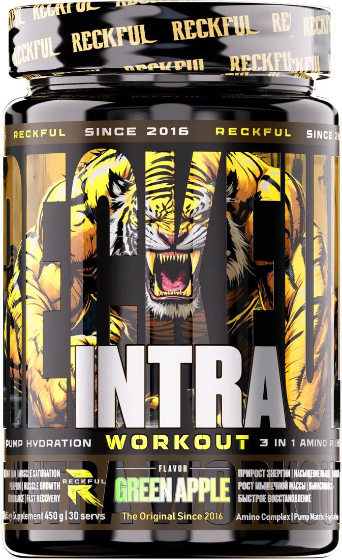 BCAA Reckful Intra Workout (Green Apple, 450г)