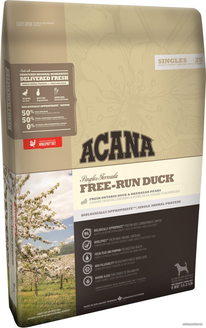 Сухой корм для собак Acana Free-Run Duck 2 кг