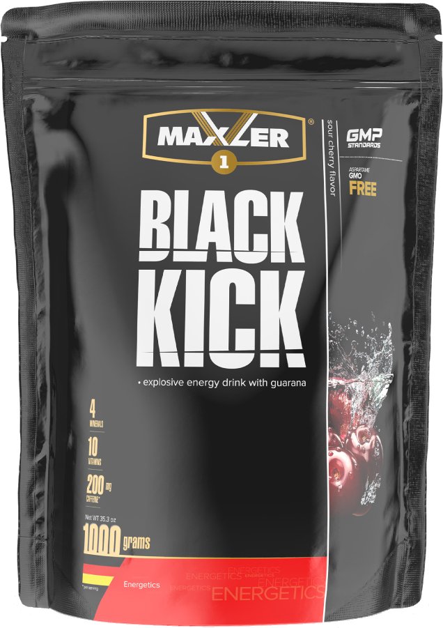

Предтренировочный комплекс Maxler Black kick (1000 г, вишня)