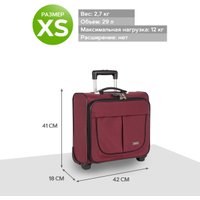 Чемодан Polar П7108 (бирюзовый)