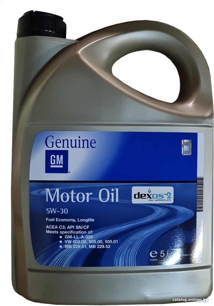 Моторное масло GM Longlife Dexos 2 5W-30 5л