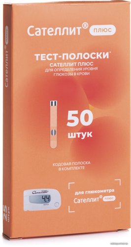 Тест-полоски ЭЛТА ПКГЭ-02.4 "Сателлит плюс" 50 шт.