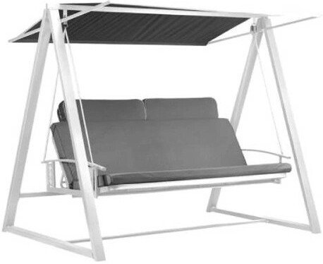 Садовые качели ПИК Диана Silver (белый/серый)