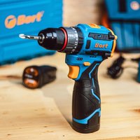 Ударная дрель-шуруповерт Bort BAB-16U 93414882 (с 2-мя АКБ, кейс)