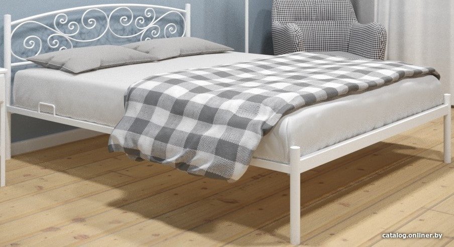 Кровать ИП Князев Лилия 180x200 (белый)