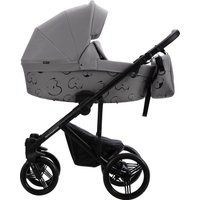 Универсальная коляска BEBETTO Magnum Light SE 2в1 (07, светло-серый/черная рама)