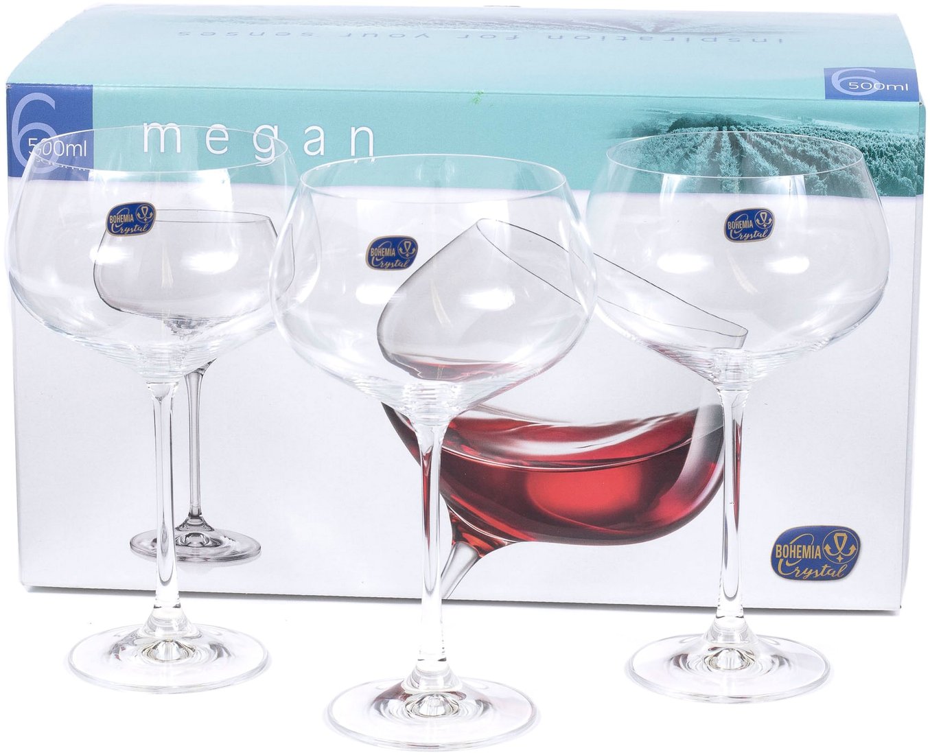 

Набор бокалов для вина Bohemia Crystal Megan 40856/500
