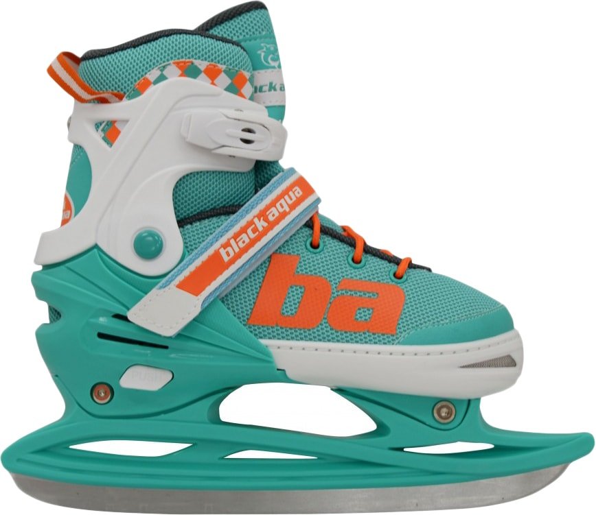 Коньки Black Aqua AS-408 (р. 31-34, мятный/оранжевый)