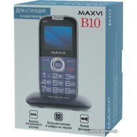 Кнопочный телефон Maxvi B10 (синий)