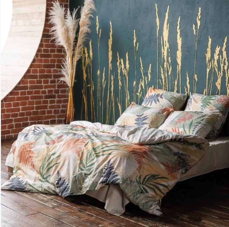 

Постельное белье Волшебная ночь Fern КПБ ВН 2017 8476/2+полубел