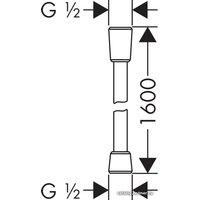 Душевой шланг Hansgrohe Comfortflex 28168000