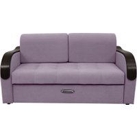 Диван Сириус Лидер-1 НПБ 185x110 (Eva 13 велюр светло-фиолетовый)