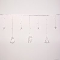 Гирлянда бахрома Серпантин Бахрома Волшебство 2.5 м 126 ламп LED (теплый белый)