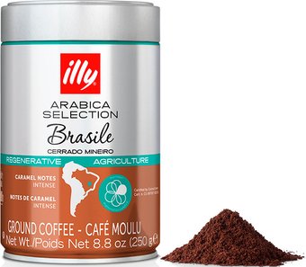 Кофе ILLY Arabica Selection Brasile Cerrado Mineiro молотый 250 г