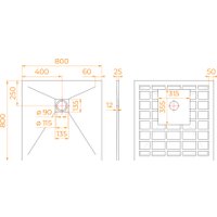 Душевой поддон RGW Stone Tray-W 14152088-01-11