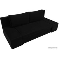 Диван Лига диванов Сан Марко 114023 (микровельвет, черный)
