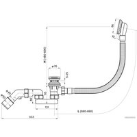 Ванна Wellsee FreeDom 165x80 231102001 (встраиваемая ванна белый глянец, сифон-автомат хром)