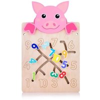 Бизиборд Alatoys Настенная бизидоска Свинка ББ604