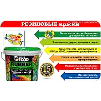 Краска Super Decor Резиновая 12 кг (№14 изумруд)