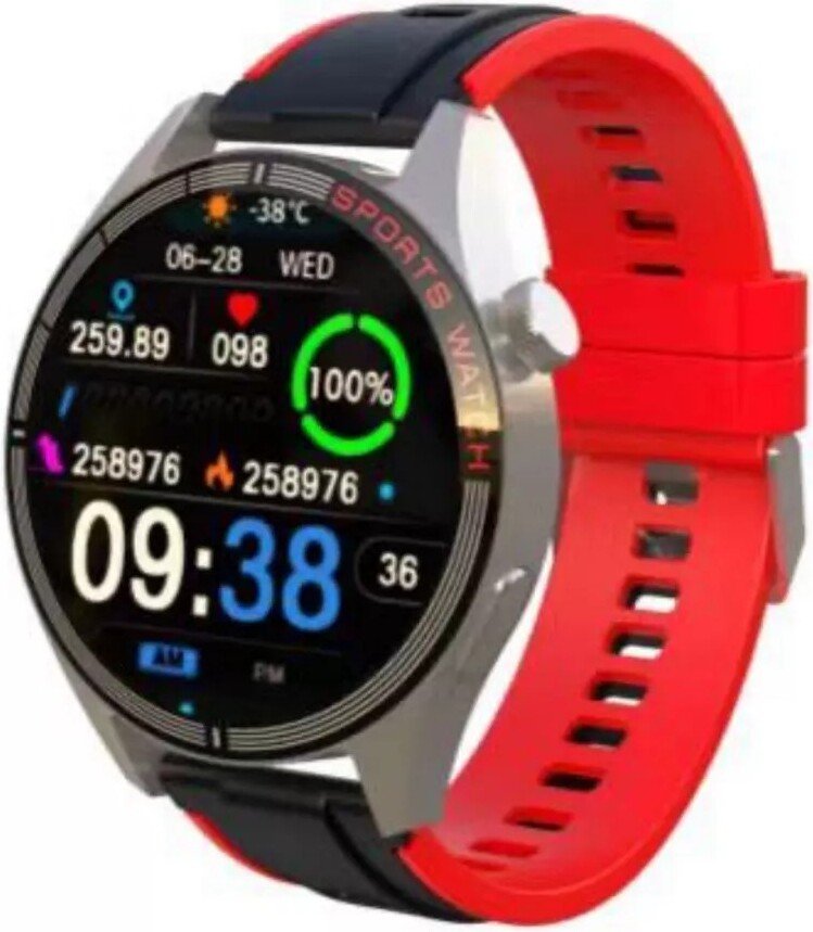 

Умные часы Profit WS-GS58 (серебристый с черно-красным спортивным ремешком)