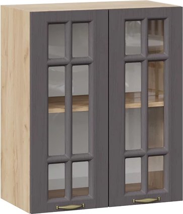 

Шкаф навесной Трия Лина 1ВВ6С с двумя дверьми (дуб крафт золотой/графит)