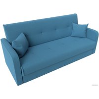 Диван Лига диванов Надежда 121130 (рогожка Амур голубой)