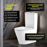 Унитаз напольный Saniteco KW-T005A-R