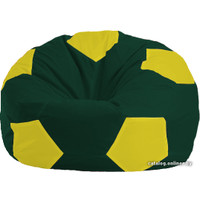 Кресло-мешок Flagman Мяч Стандарт М1.1-65 (темно-зеленый/желтый)