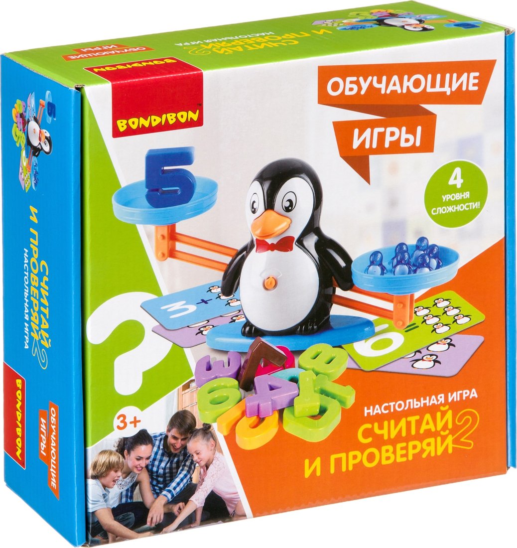 

Развивающая игра Bondibon Считай и проверяй 2 ВВ4266