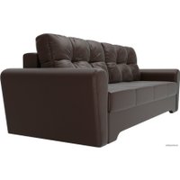 Диван Лига диванов Амстердам 105045 (экокожа, коричневый)