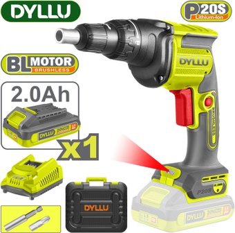 Шуруповерт для гипсокартона Dyllu DTDS204281 (с 1-им АКБ, кейс)
