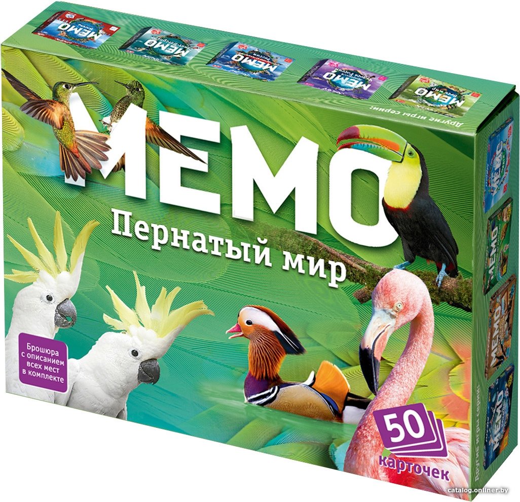 Настольная игра Нескучные игры Мемо - Пернатый мир