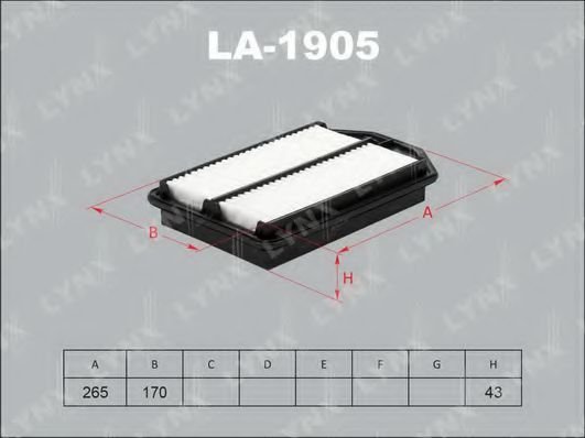 

Воздушный фильтр LynxAuto LA1905