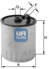 

Топливный фильтр UFI 2442900