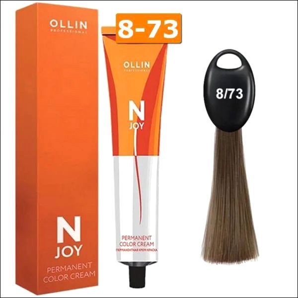 

Крем-краска Ollin Professional N-Joy Color Cream 8/73 светло–русый коричнево–золотистый 100 мл