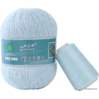 Набор пряжи для вязания ХоббиБум Пух норки 069 50 г 340 м (светло-голубой)