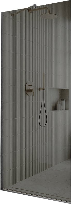 

Душевая стенка MaybahGlass 109x195 MGD-681-4у (графитовое стекло/хром глянцевый)