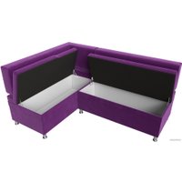 Угловой диван Лига диванов Стайл левый 114524L (микровельвет фиолетовый)