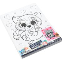 Набор для рисования MultiArt Холст для росписи Милый енотик CANV15X20-RAC