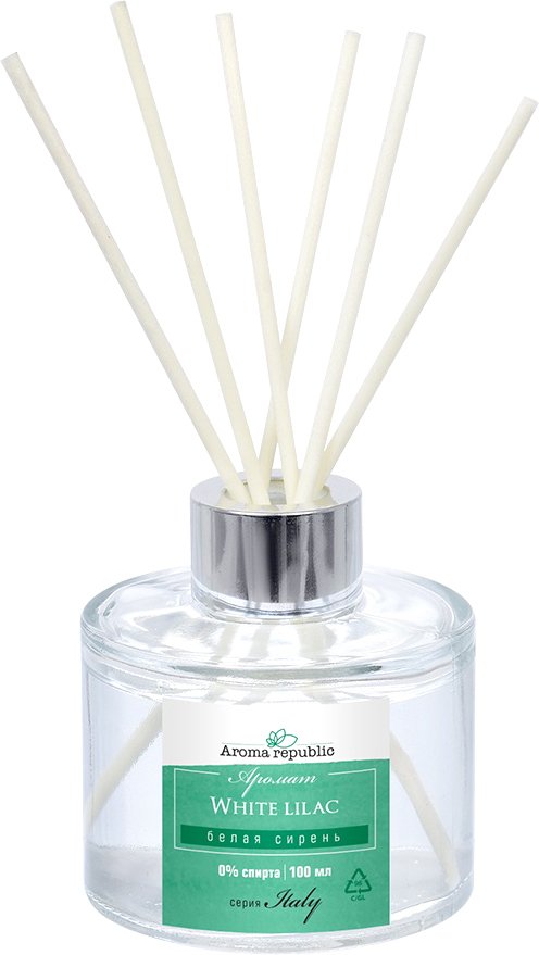 

Аромадиффузор Aroma Republic Italy Белая сирень 90032 (100 мл)