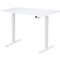 Стол для работы стоя ErgoSmart Unique Ergo Desk 1360x800x36мм (альпийский белый/белый) в Бресте