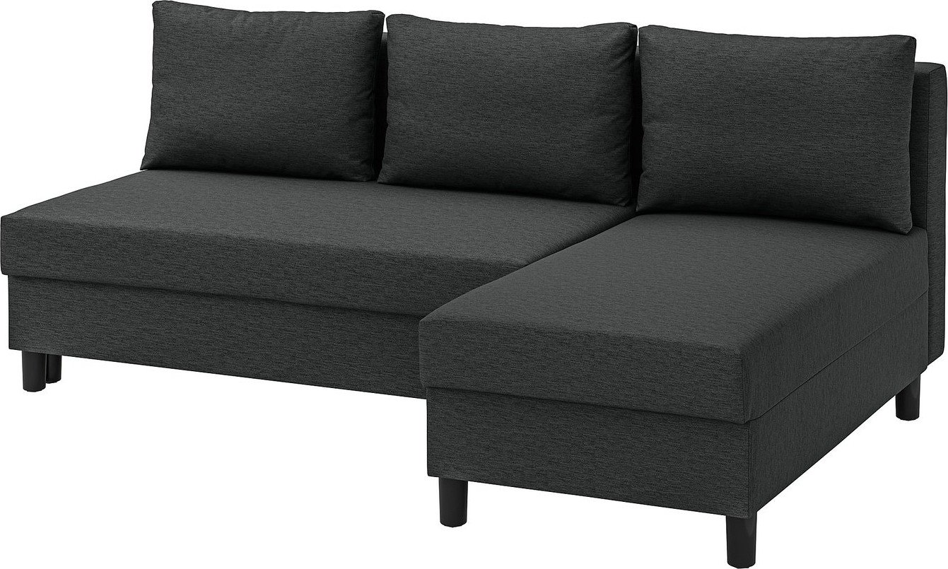 Угловой диван Ikea Alvdalen Knisa темно-серый 20530664