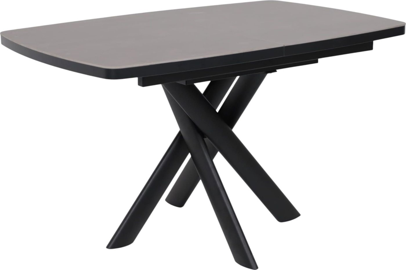 

Кухонный стол Мамадома Leonel-130 раздвижной 130-165х85 (68 indigo grey st cer/черный)